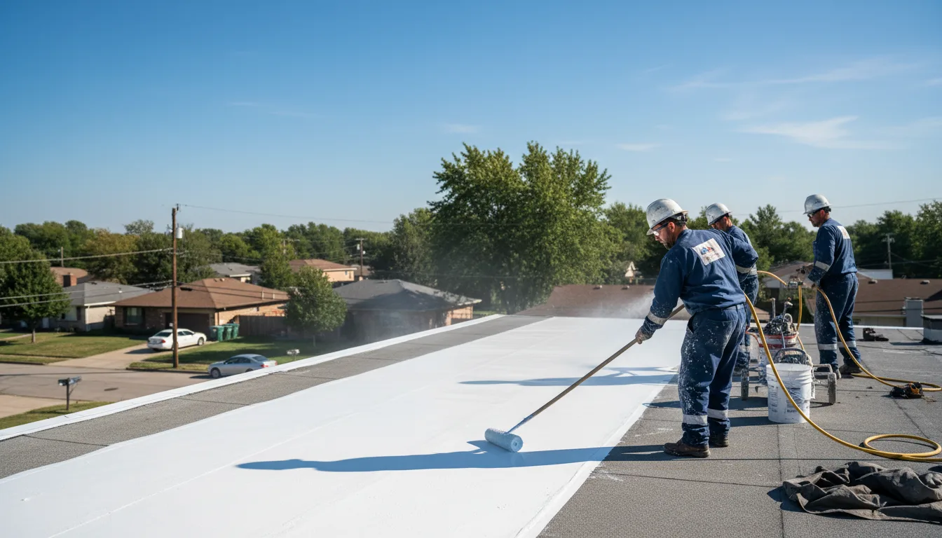 Commercial roof coating in Slatedale, PA near me